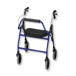Heavy-Duty 4-Wheel Walker with Backrest & Mobility Support