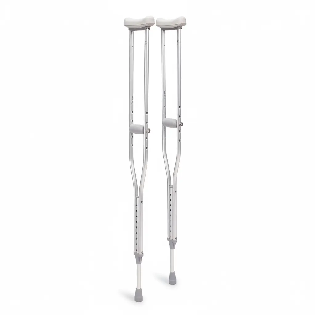 Drive Medical Aluminum Crutch, Tall Adult, 5'10 - 6'6