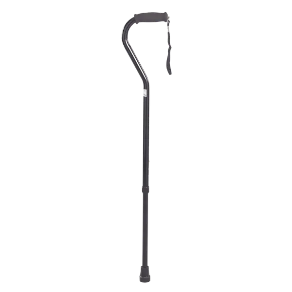 Offset Aluminum Cane, Height 29"-38"